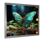 Butterfly Natures Palette - Green Butterfly Wall Art