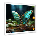 Butterfly Natures Palette - Green Butterfly Wall Art