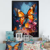 Butterfly Pop Art Papilio - Butterfly Framed Canvas Art