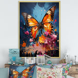 Butterfly Pop Art Papilio - Butterfly Framed Canvas Art