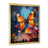 Butterfly Pop Art Papilio - Butterfly Framed Canvas Art