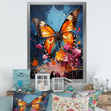Butterfly Pop Art Papilio - Butterfly Framed Canvas Art