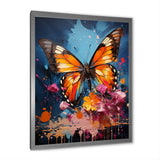 Butterfly Pop Art Papilio - Butterfly Framed Canvas Art