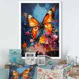 Butterfly Pop Art Papilio - Butterfly Framed Canvas Art