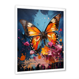 Butterfly Pop Art Papilio - Butterfly Framed Canvas Art