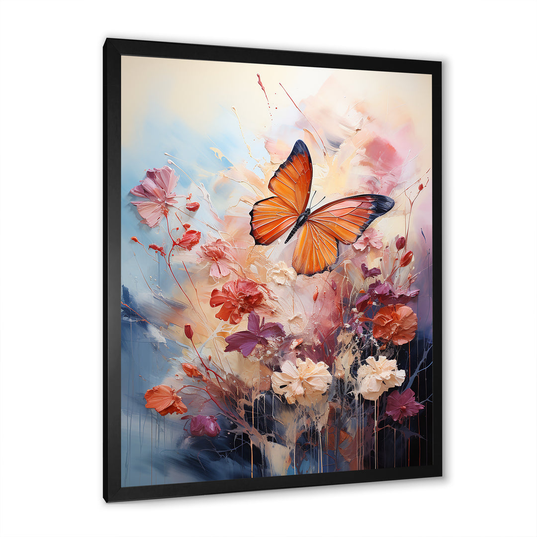 Butterfly Whimsical Flight Bouquet - Butterfly Living Room Wall Art