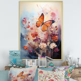 Butterfly Whimsical Flight Bouquet - Butterfly Living Room Wall Art
