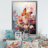 Butterfly Whimsical Flight Bouquet - Butterfly Living Room Wall Art