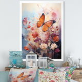 Butterfly Whimsical Flight Bouquet - Butterfly Living Room Wall Art