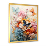 Butterfly Whimsical Flight Bouquet I - Animals Canvas Wall Art