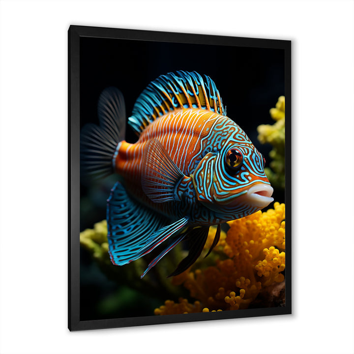 Corals Butterflyfish Aquamarine Adventure - Butterfly Fish Canvas Wall Art