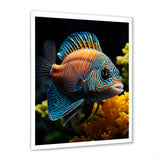 Corals Butterflyfish Aquamarine Adventure - Butterfly Fish Canvas Wall Art