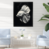 Golden Glint And Graphite A Butterflyfish - Butterfly Fish Wall Decor
