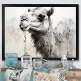 Minimalism Monochrome Camel - Camel Large Canvas Wall Art