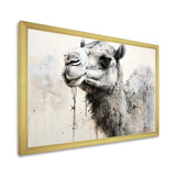 Minimalism Monochrome Camel - Camel Large Canvas Wall Art
