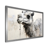 Minimalism Monochrome Camel - Camel Large Canvas Wall Art