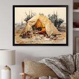 Camping Tent Outdoor Adventure III - Landscapes Canvas Wall Art