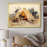 Camping Tent Outdoor Adventure III - Landscapes Canvas Wall Art