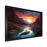 Canyon Desert Sunset I - Landscapes Canvas Wall Art