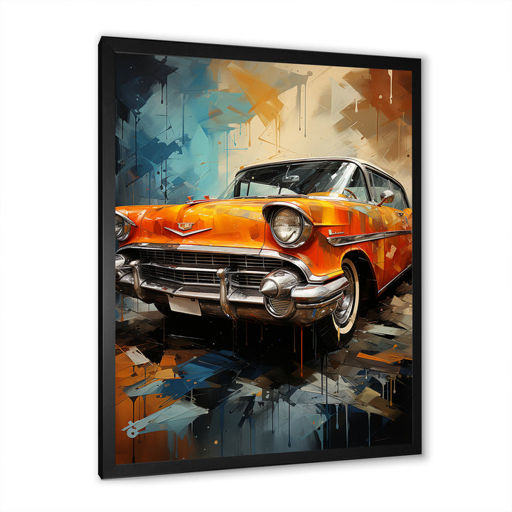 Abstract Vintage Car Memory - Car Vintage Canvas Wall Art