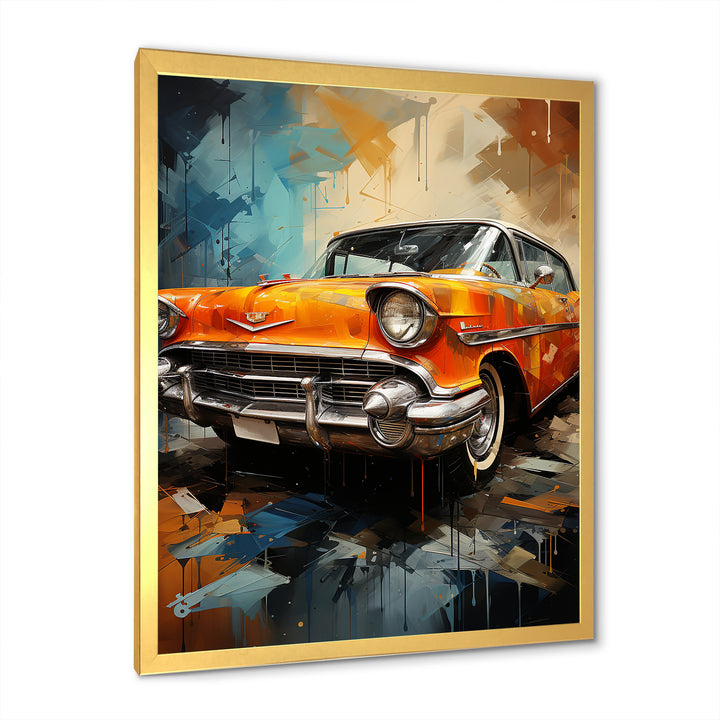 Abstract Vintage Car Memory - Car Vintage Canvas Wall Art