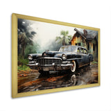 Noir Vintage Car Elegance - Car Vintage Canvas Wall Art