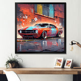 Graffiti Car In Tokyo - Car/Van Canvas Wall Art