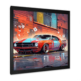 Graffiti Car In Tokyo - Car/Van Canvas Wall Art