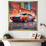 Graffiti Car In Tokyo - Car/Van Canvas Wall Art