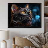 Burmese Beauty Black Cat - Cat Large Canvas Wall Art