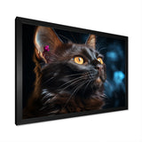 Burmese Beauty Black Cat - Cat Large Canvas Wall Art