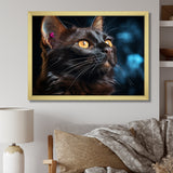 Burmese Beauty Black Cat - Cat Large Canvas Wall Art
