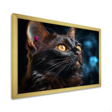 Burmese Beauty Black Cat - Cat Large Canvas Wall Art