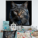 Chartreux Cat Portrait - Cat Living Room Wall Art