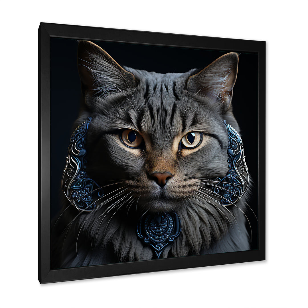 Chartreux Cat Portrait - Cat Living Room Wall Art