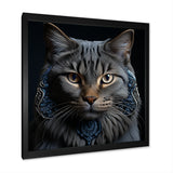 Chartreux Cat Portrait - Cat Living Room Wall Art