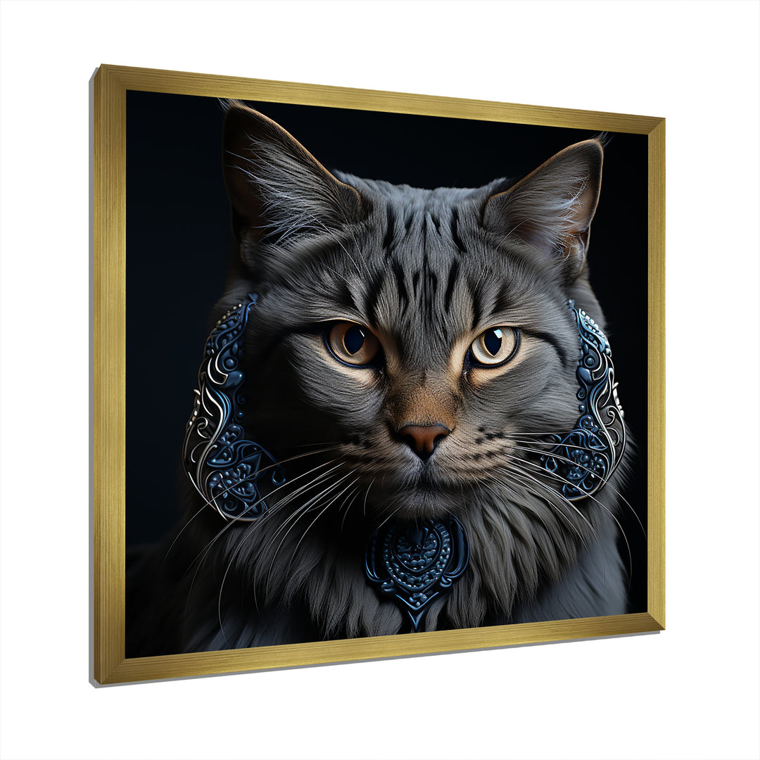 Chartreux Cat Portrait - Cat Living Room Wall Art