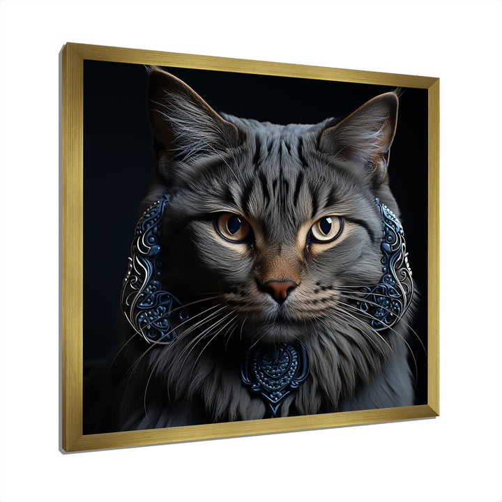 Chartreux Cat Portrait - Cat Living Room Wall Art