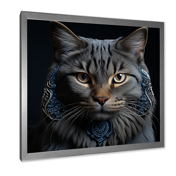 Chartreux Cat Portrait - Cat Living Room Wall Art