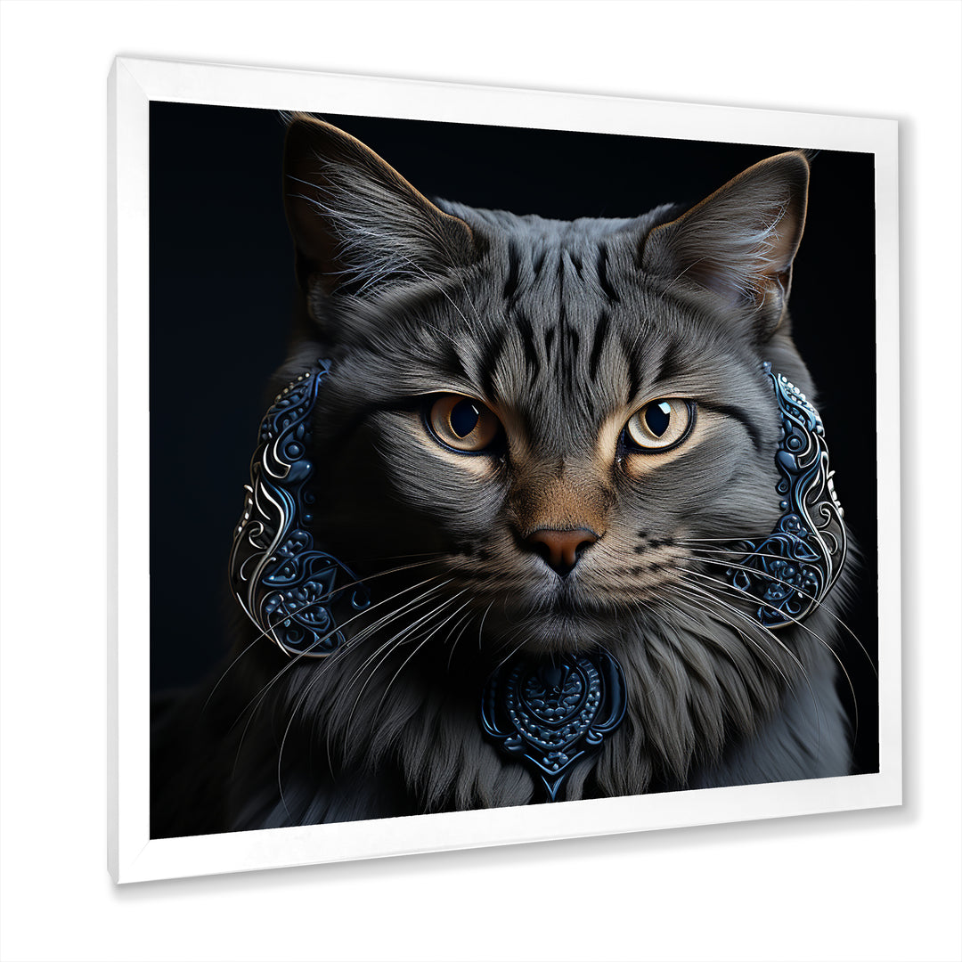 Chartreux Cat Portrait - Cat Living Room Wall Art
