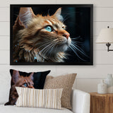 Chartreux Contemplation Cat Eyes - Cat Canvas Wall Art