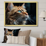 Chartreux Contemplation Cat Eyes - Cat Canvas Wall Art