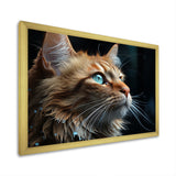 Chartreux Contemplation Cat Eyes - Cat Canvas Wall Art