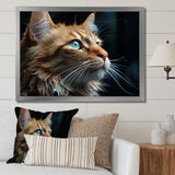 Chartreux Contemplation Cat Eyes - Cat Canvas Wall Art