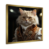 Elegance Cat Dressed In Suit - Beige Cat Wall Art