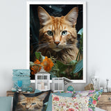Havana Brown Mystique Cat - Beige Cat Wall Art