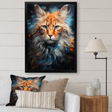 Maine Coon Majesty Cat - Cat Large Canvas Wall Art