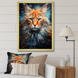 Maine Coon Majesty Cat - Cat Large Canvas Wall Art