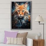 Maine Coon Majesty Cat - Cat Large Canvas Wall Art