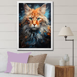 Maine Coon Majesty Cat - Cat Large Canvas Wall Art